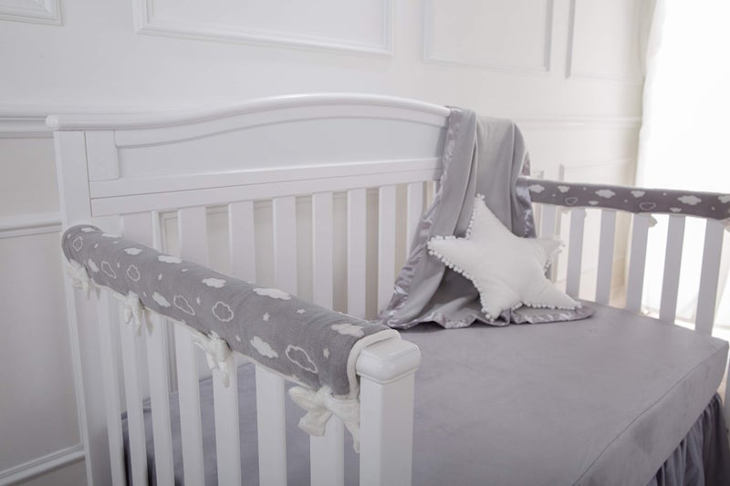 TL Care Heavenly Soft Chenille Fitted Crib Sheet 28" x 52", Warm and Cozy Neutral Chenille Sheet, Gray, for Boys and Girls, Fits Crib and Toddler Bed mattresses - Image 5